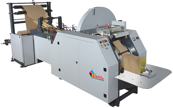 Paper Bag Making Machine, Certification : Iso 9001:2008, Voltage : 220V at  Rs 3.75 Lakh / paper bag machine in Faridabad