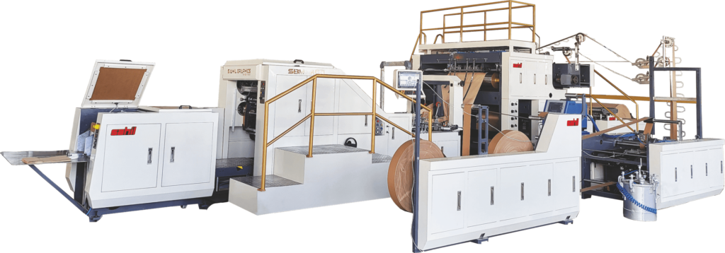 Fully Automatic Twisted Rope Handle Square Bottom Paper Bag Machine