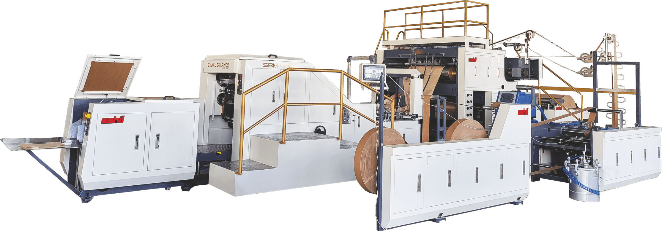 Fully Automatic Twisted Rope Handle Square Bottom Paper Bag Machine